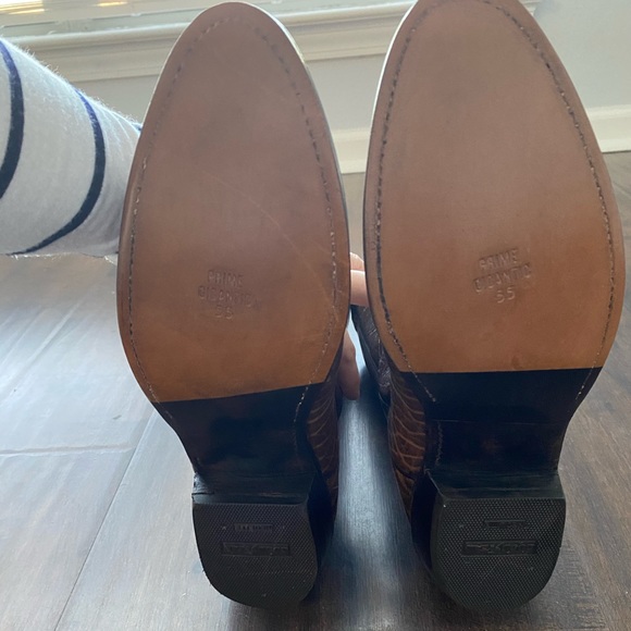 Vintage African Wildebeast Leather Boots - Picture 4 of 5